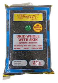 SHANKAR URID DHAL WHOLE (WITH SKIN) 2KG